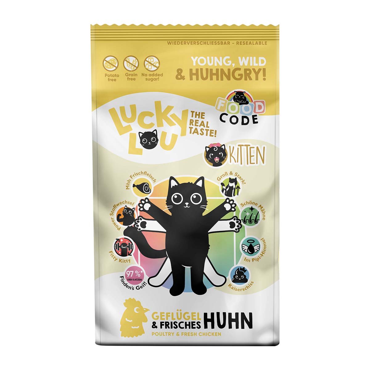 Lucky Lou Kitten Geflügel und Huhn 3kg
