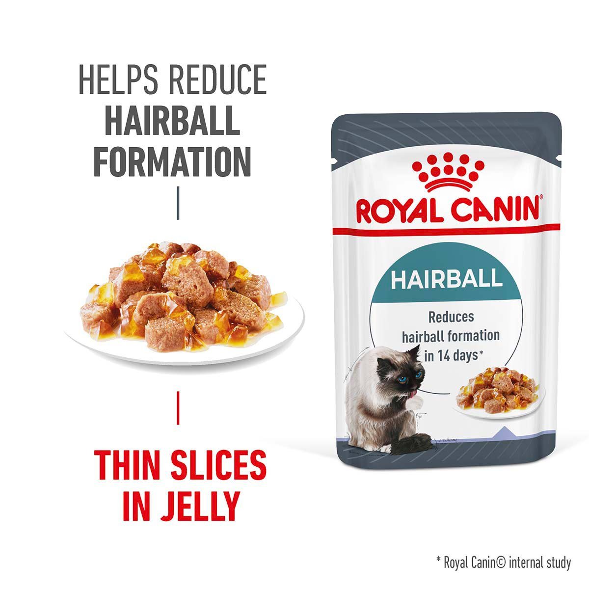 ROYAL CANIN HAIRBALL CARE Katzennahrung trocken gegen Haarballenbildung Jelly 12x85g