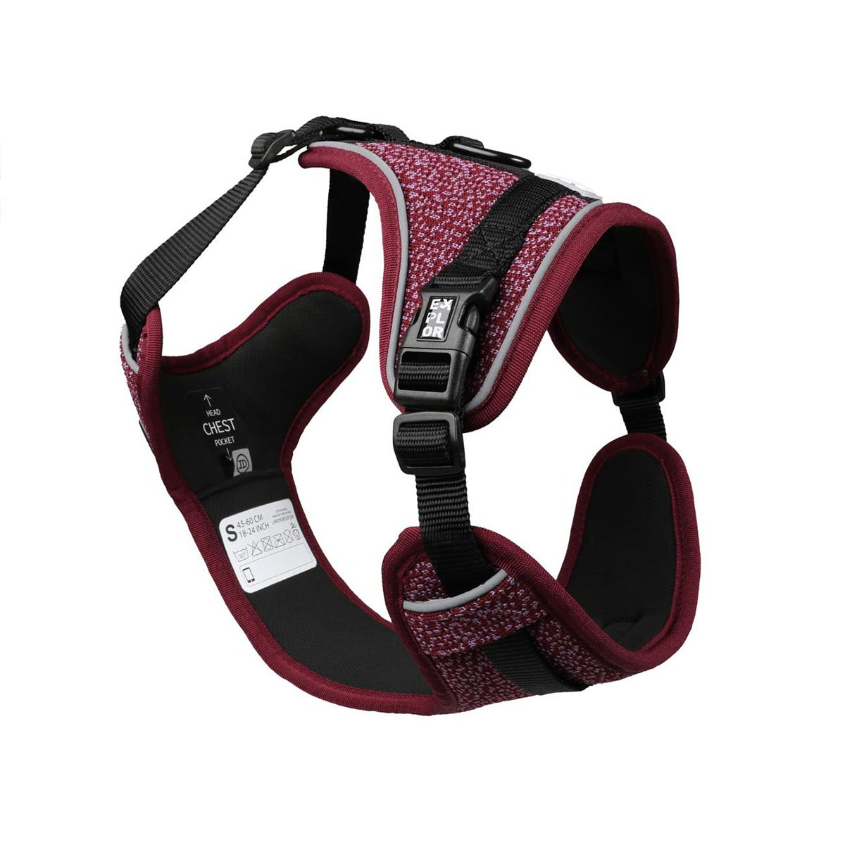 EXPLOR Ultimate Fit no-pull Geschirr Fashion purple XL-52-66/71-104cm