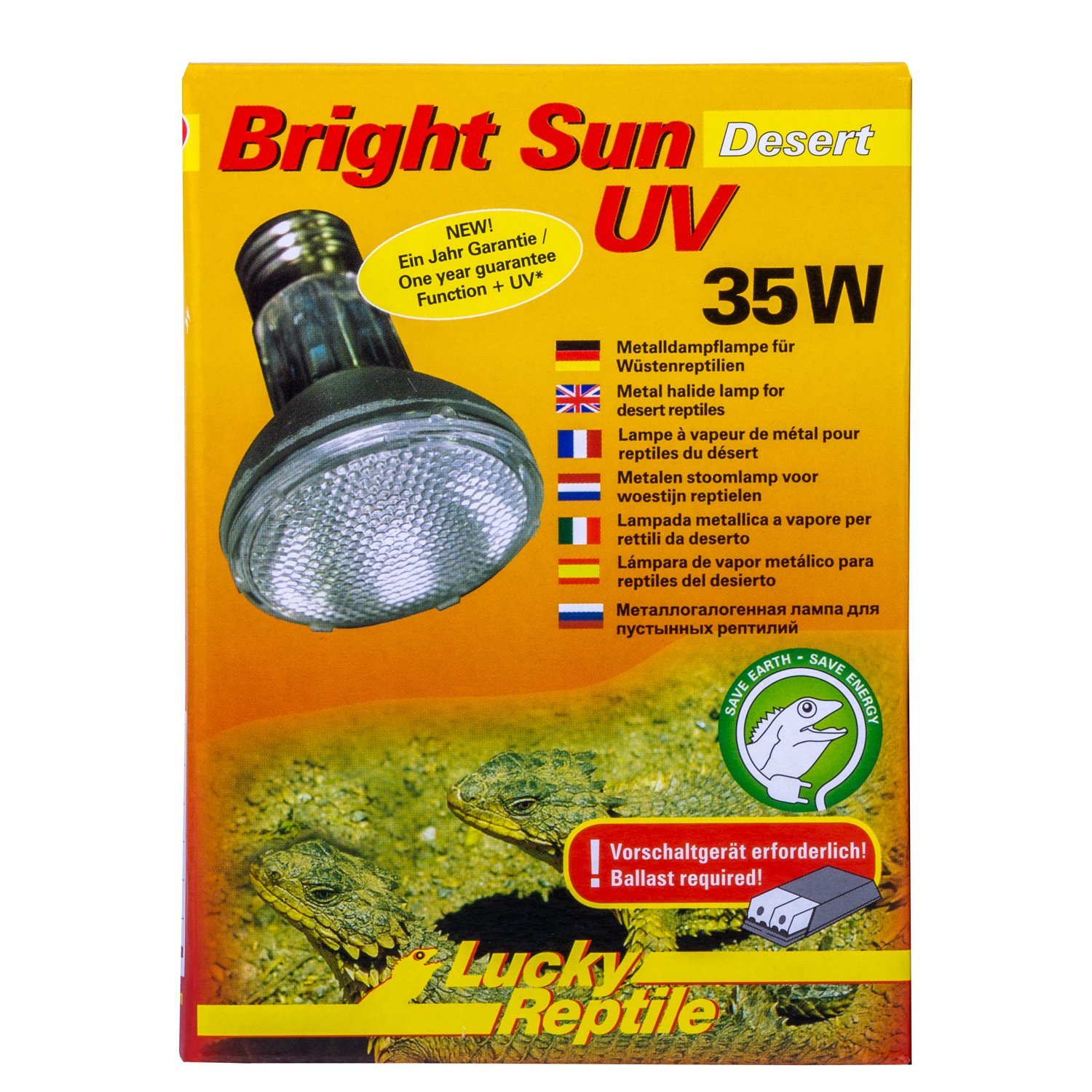 Lucky Reptile Metalldampflampe Bright Sun UV Desert 35