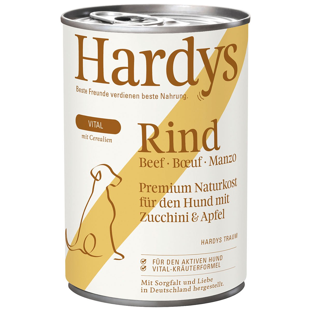 Hardys VITAL Rind mit Zucchini und Apfel 12x400g
