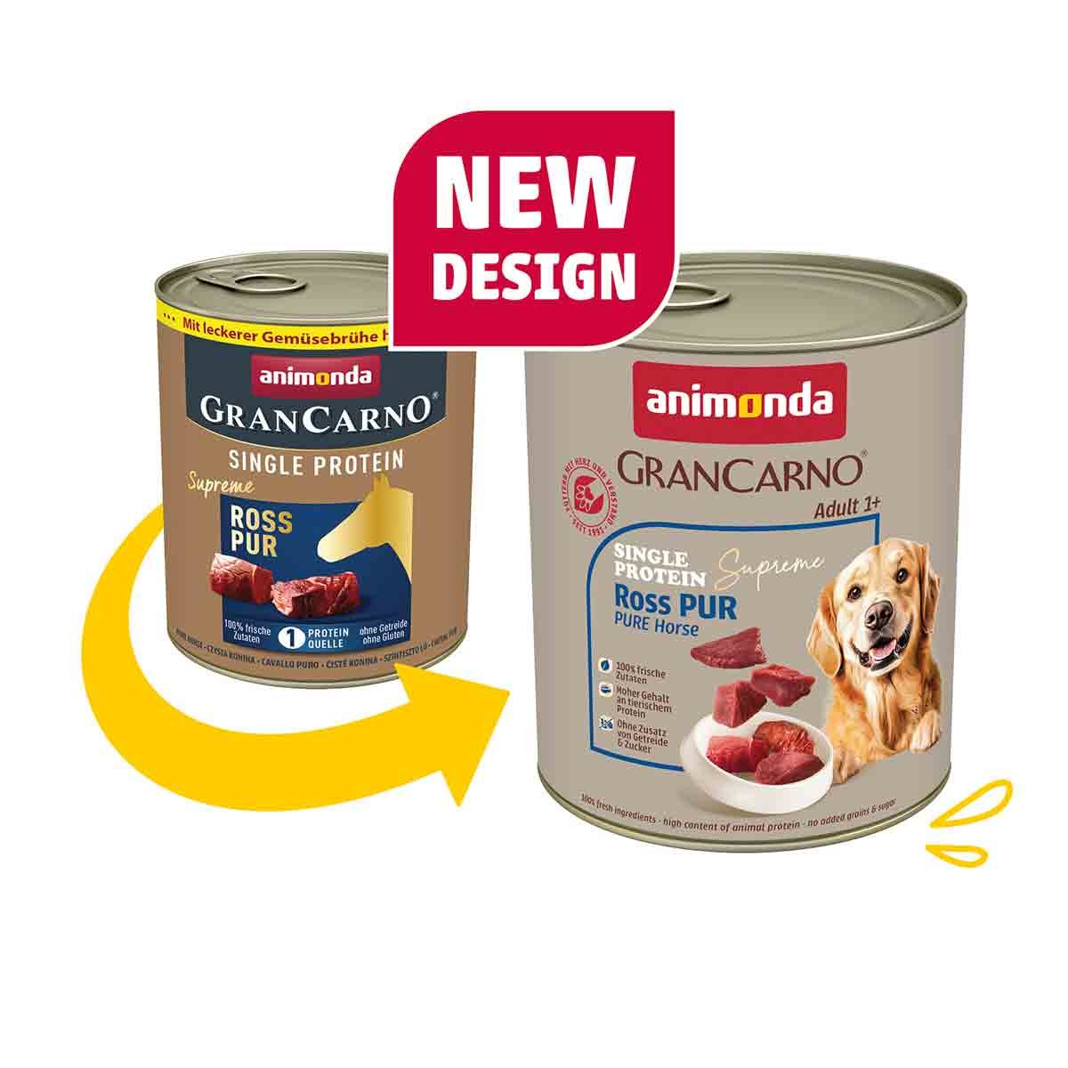 animonda GranCarno single protein Ross pur 24x800g