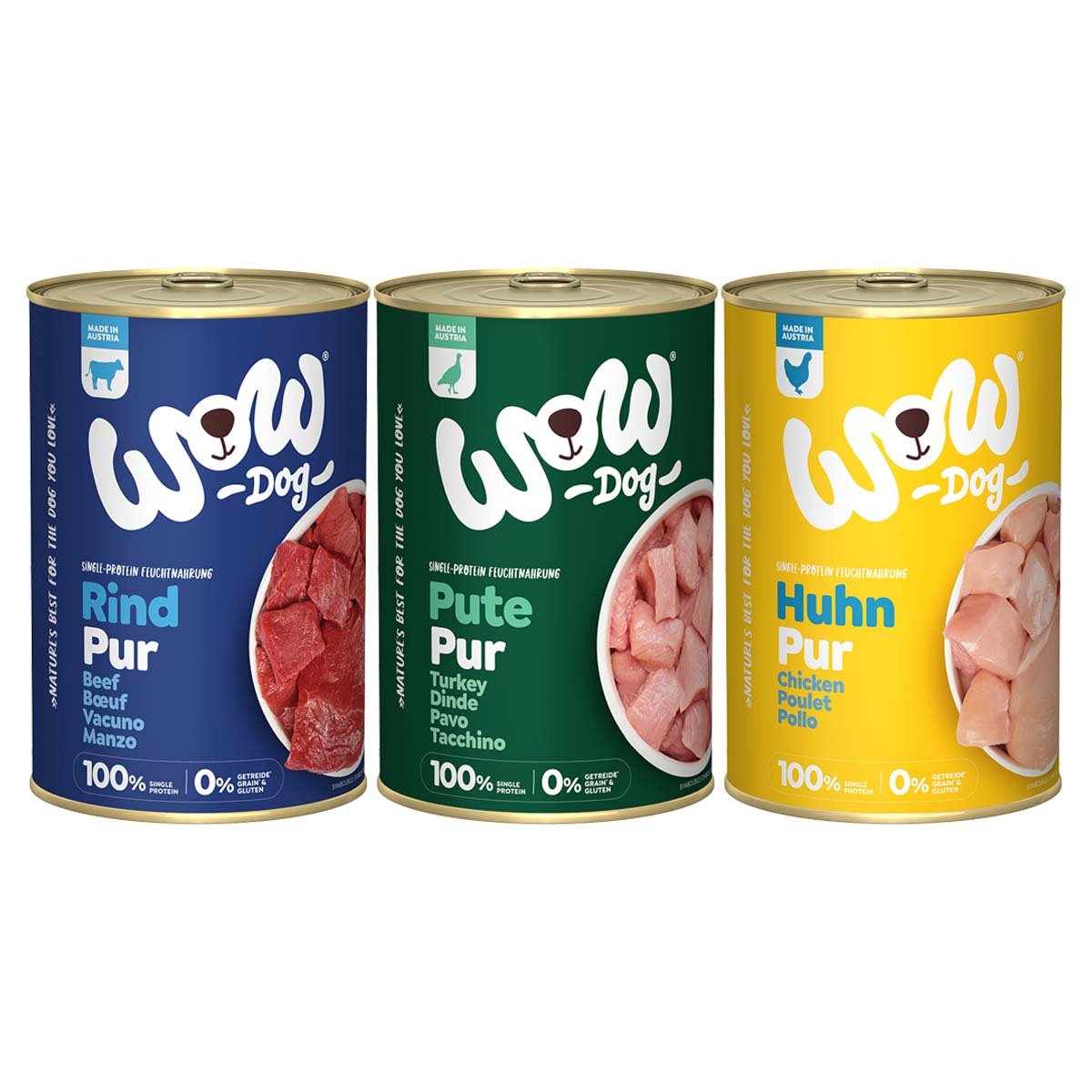WOW Dog Mixpaket Pur 18x400g