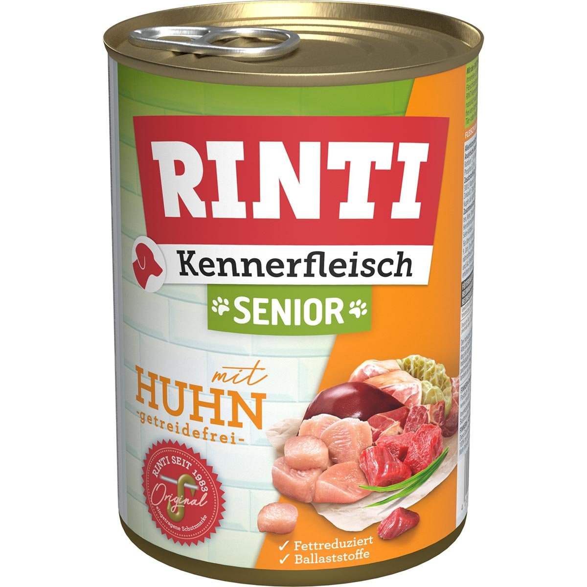 Rinti Kennerfleisch Senior mit Huhn gf 24x400g