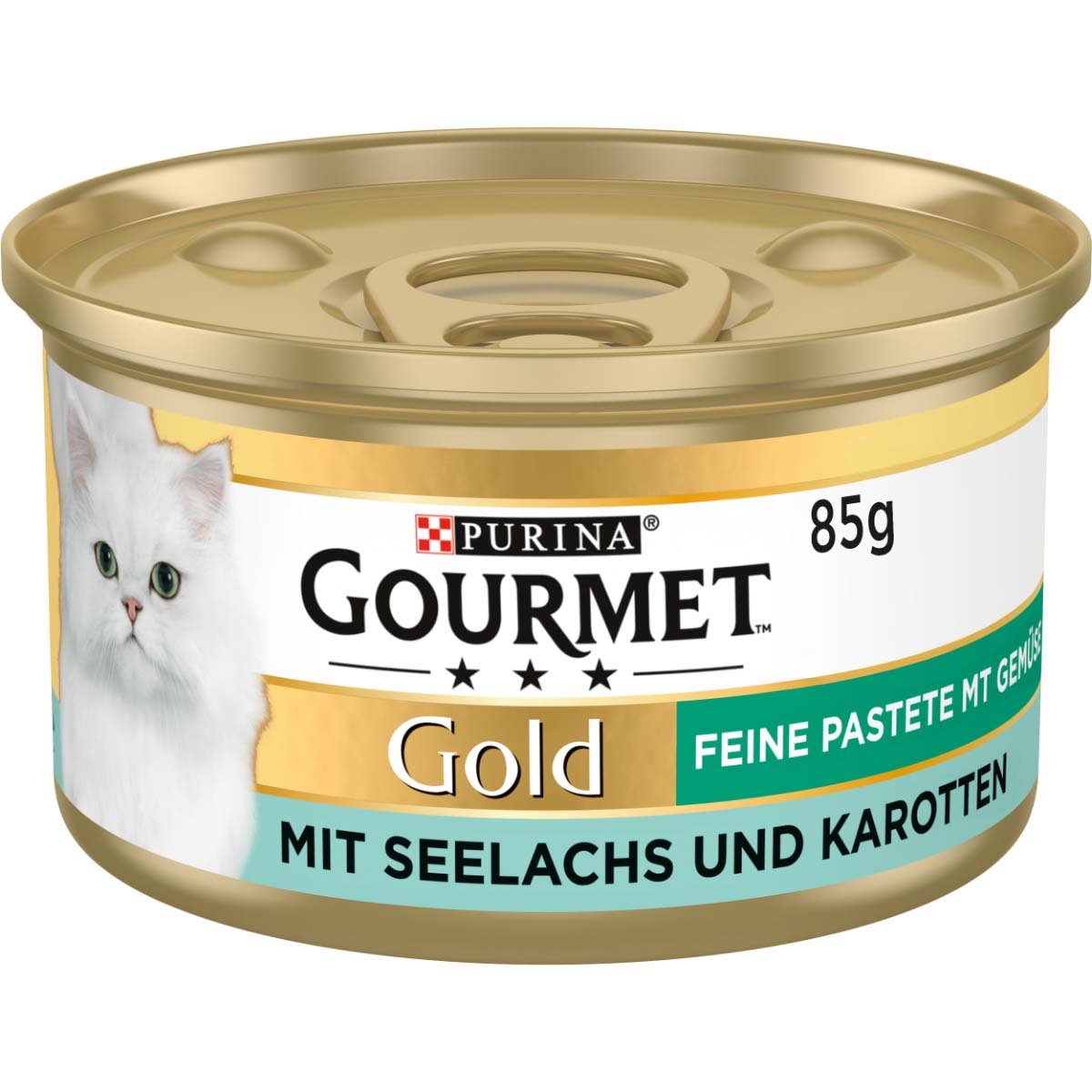 GOURMET Gold Feine Pastete mit Gemüse, Seelachs und Karotten 48x85g