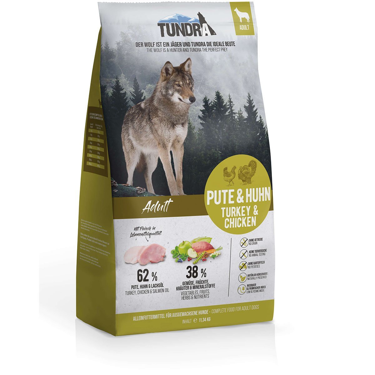 Tundra Trockenfutter Pute und Huhn 11,34kg