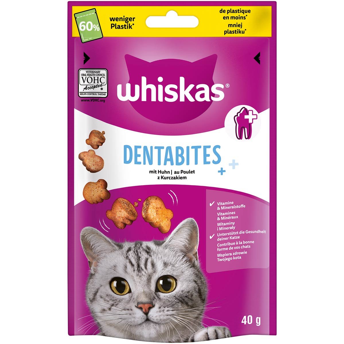WHISKAS Dentabites Huhn 6x40 g