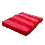 Coockoo Hundekissen Cozy Stripe rot / rosa L - 120x80x12 cm