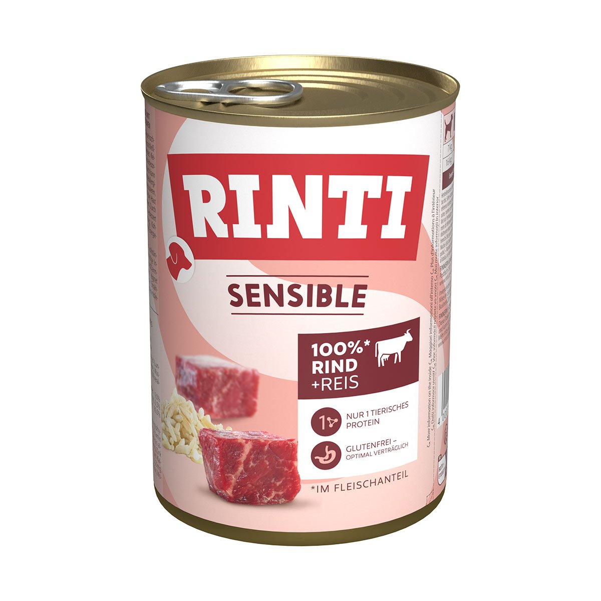 Rinti Sensible Rind und Reis 12x400g