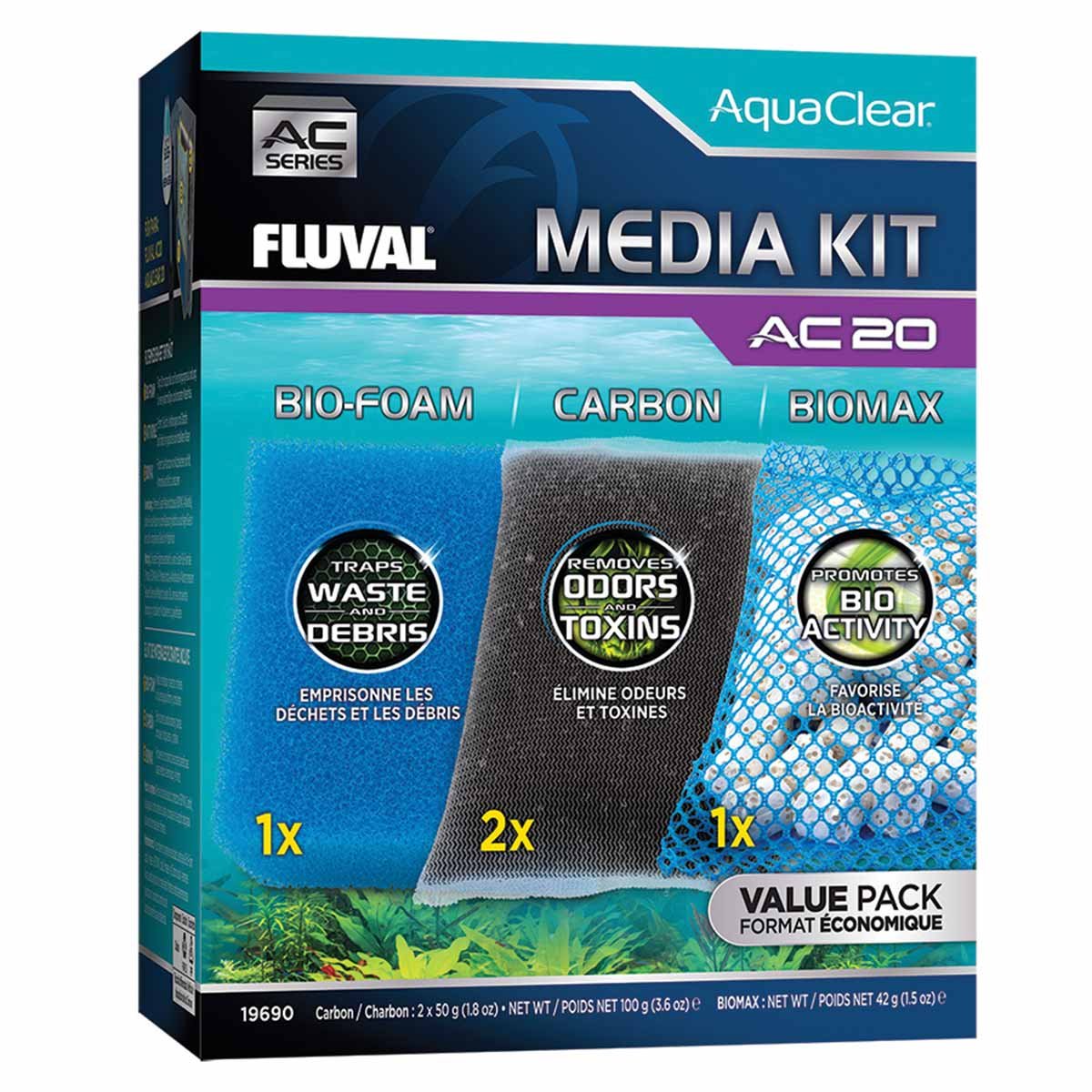 Fluval AquaClear Filtermedien-Set AC20