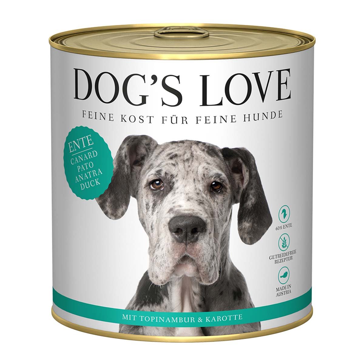 DOG'S LOVE ADULT Ente 12x800g