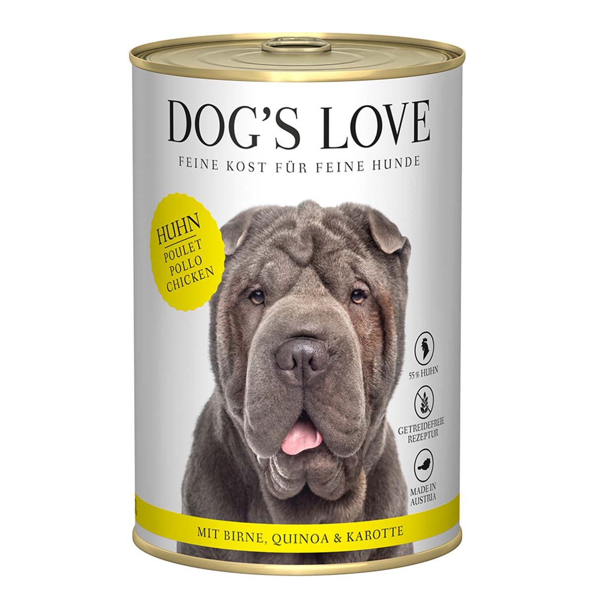Dog's Love Classic Huhn mit Birne, Quinoa und Karotte 12x400g