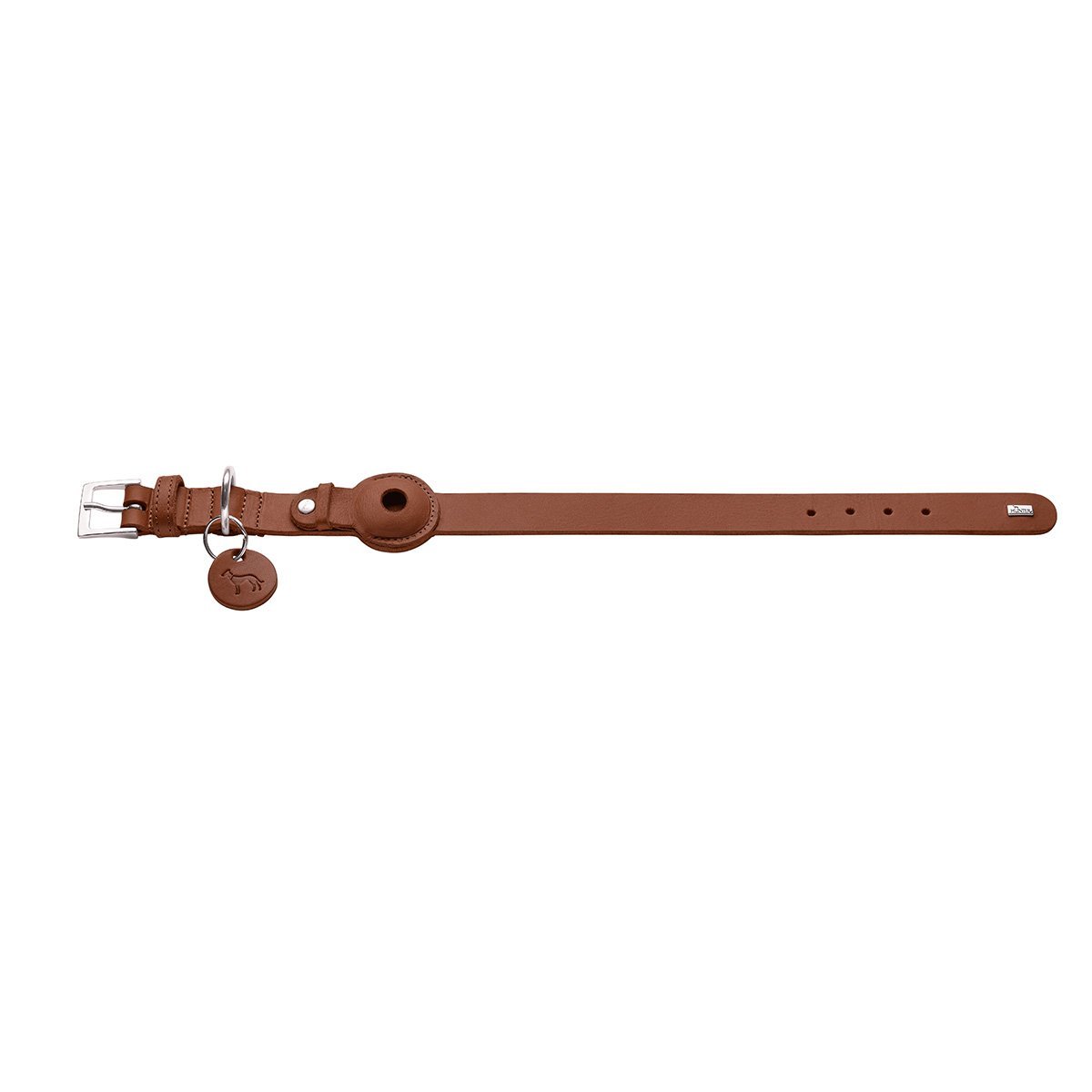 HUNTER Halsband Viborg cognac AirTag Halter 55/M
