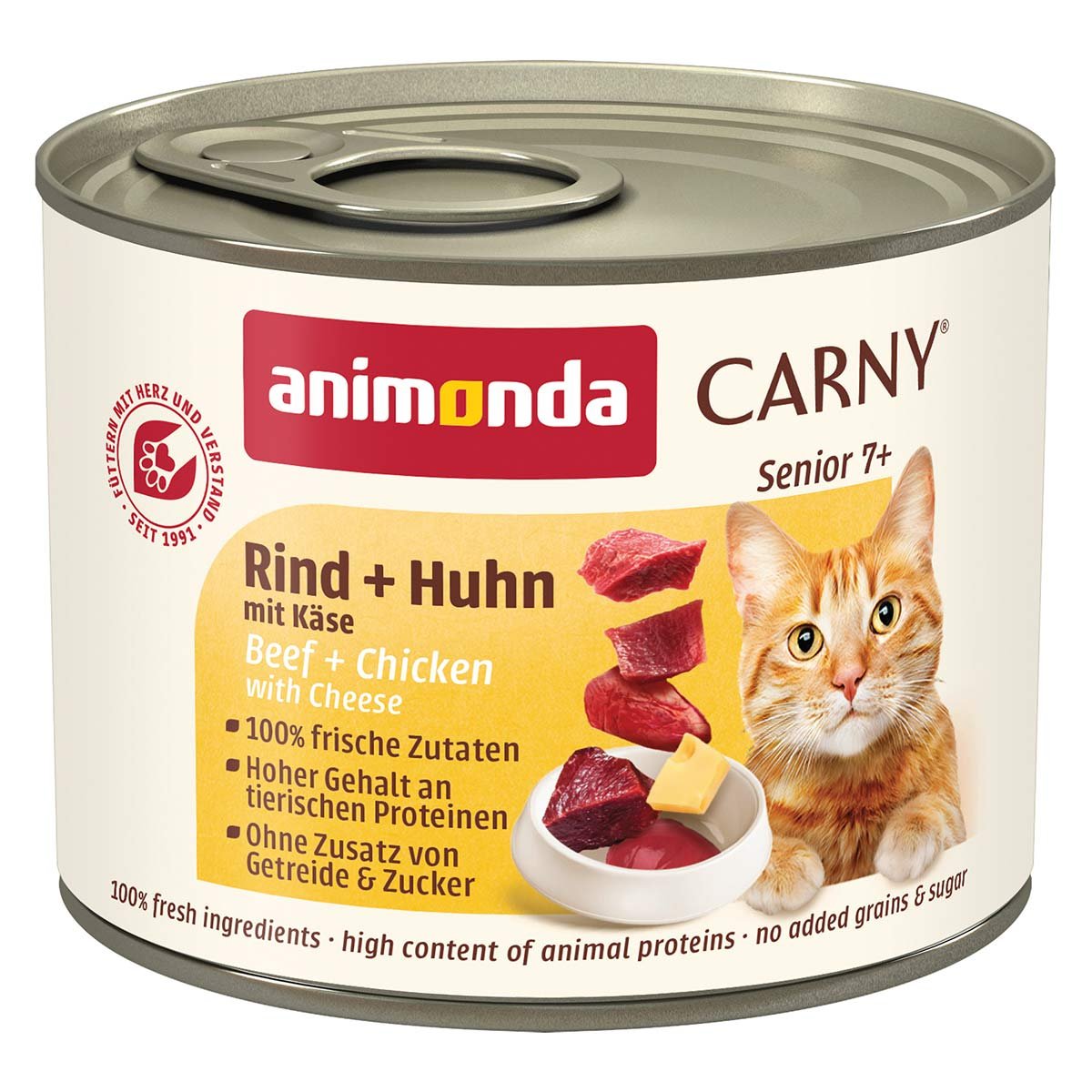 animonda Carny Senior Rind, Huhn mit Käse 6x200g