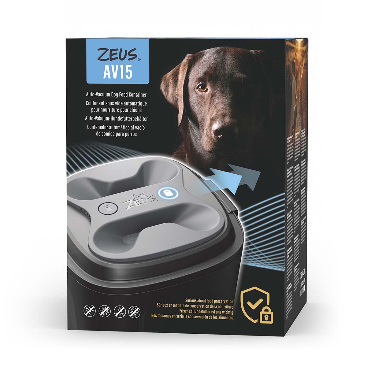 Zeus AV15 Vakuum Hundefutterbehälter 15L