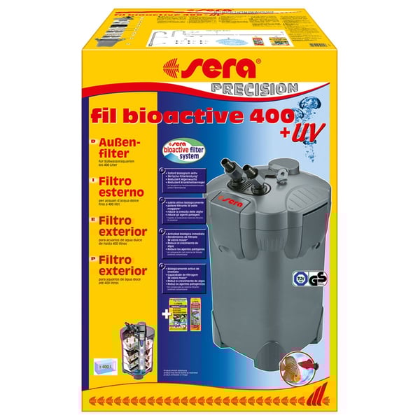 Sera fil bioactive UV Außenfilter 400 für Süßwasseraquarien