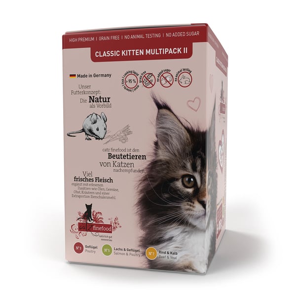 catz finefood Classic Kitten Multipack II 5+1 6x85g bei ZooRoyal