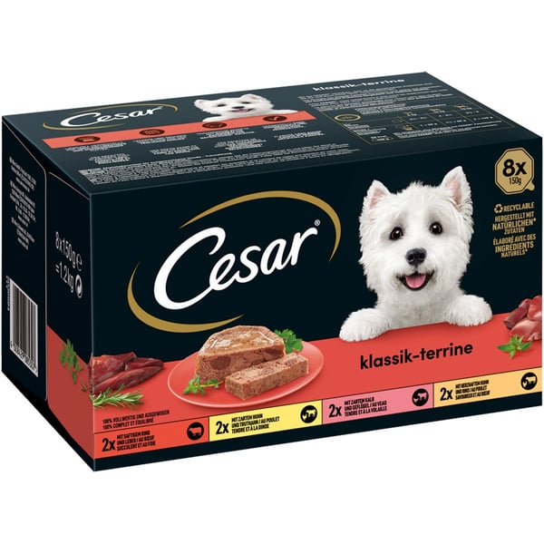 CESAR KlassikTerrine 4 Varietäten günstig kaufen bei ZooRoyal