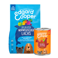 Edgard &amp; Cooper Frischer norwegischer Lachs 12kg + 6x400g Huhn gratis