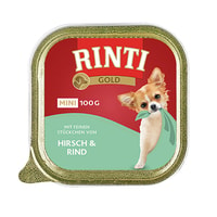 Rinti Gold Mini mit feinen Stückchen von Hirsch und Rind