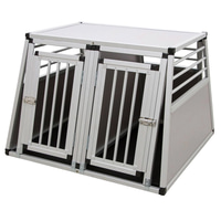 Kerbl Alu-Transportbox zweitürig 92 x 97 x 68 cm | B-Ware