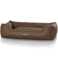 Knuffelwuff Leder Hundebett Sidney br  M-L | Rückläufer