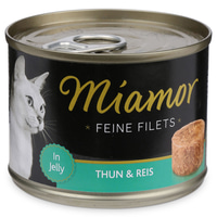 Miamor Katzen-Nassfutter Feine Filets in Jelly Thunfisch und Reis