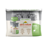 Almo Nature Holistic Anti Hairball Multipack mit Rind&amp;Huhn