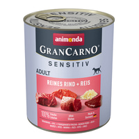 animonda GranCarno Adult Sensitiv Reines Rind + Reis