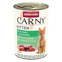 animonda Carny Kitten Rind, Huhn + Kaninchen