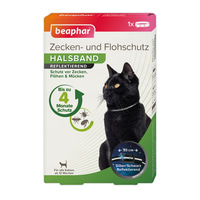 beaphar Zecken- und Flohschutz Halsband reflektierend für Katze 35cm