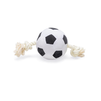 Beeztees Hundespielzeug Fußball mit Seil