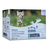 Bozita Häppchen in Soße Multibox Fisch&amp;Fleisch Kitten 12x85g