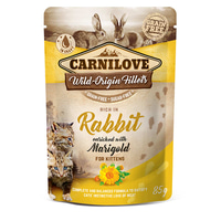 Carnilove Cat Pouch Ragout - Rabbit enriched with Marigold for Kittens