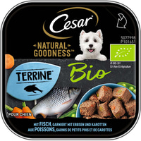 Cesar Natural Goodness Bio mit Fisch, Erbsen &amp; Karotten