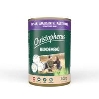 Christopherus Hundemenü mit Fasan, Amaranth und Pastinake