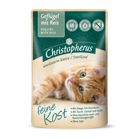 Christopherus Katze Adult Sterilized Geflügel mit Reis 12x85g