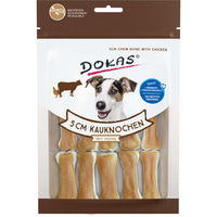 Dokas Hundesnack 5cm Kauknochen mit Huhn