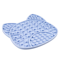 duvoplus Schleckmatte Katze 18x16x1 cm lila