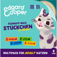 Edgard &amp; Cooper Katze Stückchen in Soße Adult Multipack