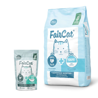 FairCat Safe 7,5kg + FairCat Sensitive 6x85g gratis