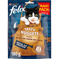 FELIX Tasty Nuggets Katzensnack Huhn und Ente