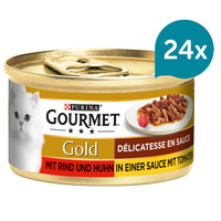 GOURMET Gold Délicatesse en Sauce mit Rind und Huhn