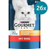 GOURMET Perle Erlesene Streifen in Sauce mit Rind