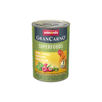animonda GranCarno superfoods Huhn + Spinat + Himbeer + Kürbiskern