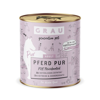 GRAU Hund Adult Pferd Pur