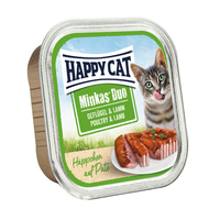 Happy Cat Minkas Duo Geflügel und Lamm 12x100g