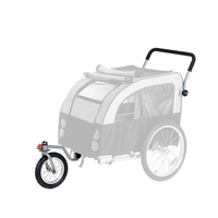 Joggerfunktion für Doggy Liner Paris De Luxe Teflon® grau-schwarz