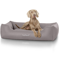 Knuffelwuff Leder Hundebett Sidney grau