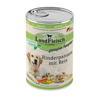LandFleisch Dog Classic Rinderpansen mit Reis